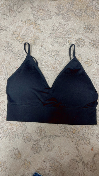 Black Simple Bralette