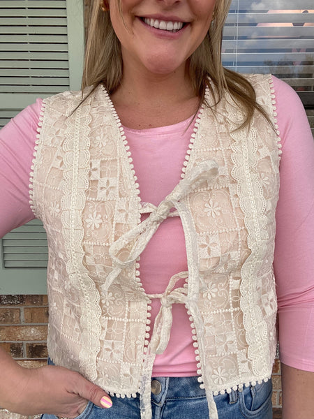 Millie Lace Vest