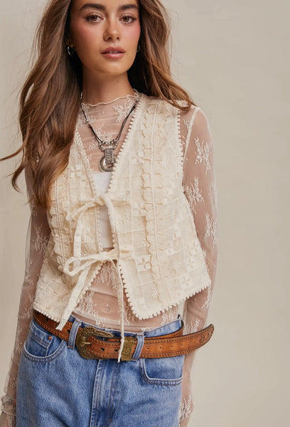 Millie Lace Vest