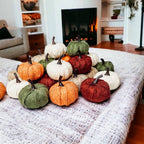 Burgundy Mini Pumpkin Decoration