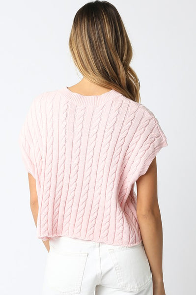 Pink Frost Sweater Top