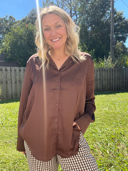 Dark Chocolate Blouse