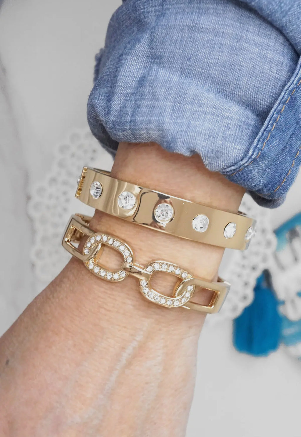 Crystal Bangle Bracelet