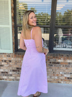 Polly Pink Striped Dress