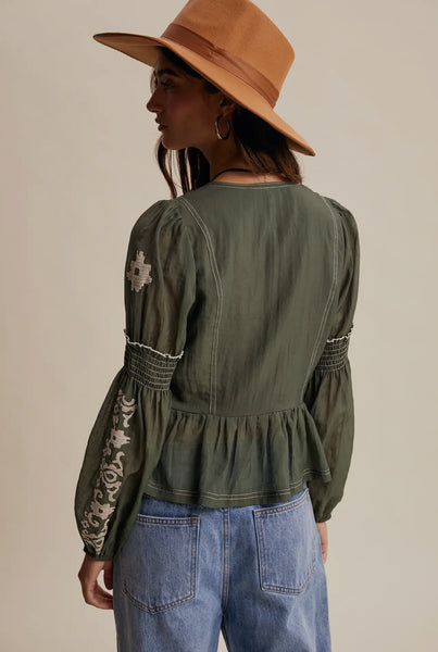 Forest Embroidered Blouse