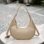 Crescent Taupe Purse