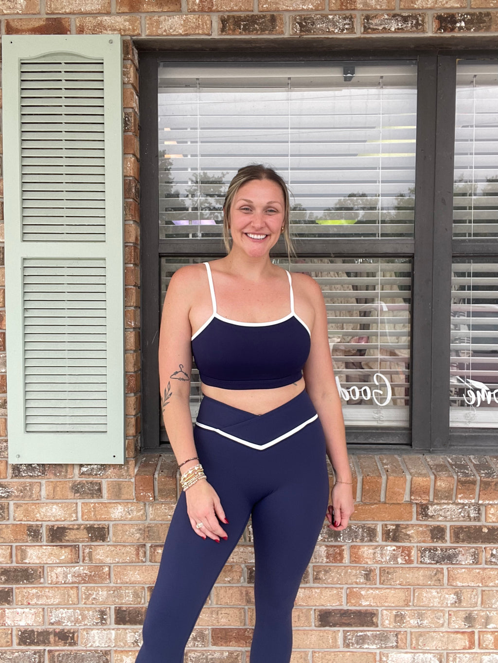 Navy Form Active Bra