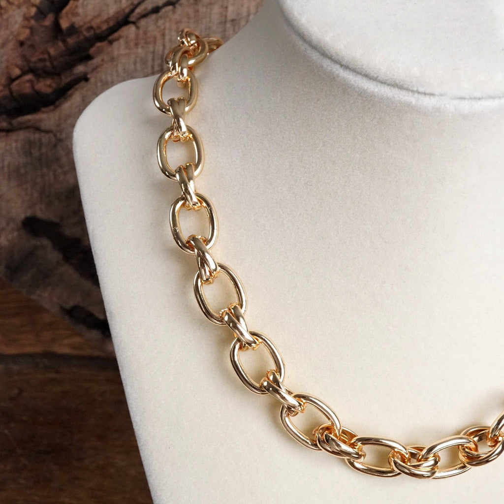 Cable Chunky Fancy Chain Necklace