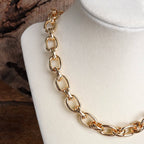 Cable Chunky Fancy Chain Necklace