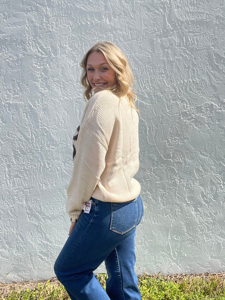 Cinnamon Bow Sweater