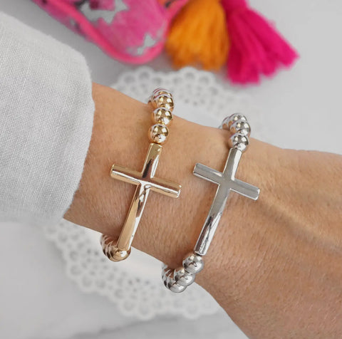 Cross Minimal Bracelet