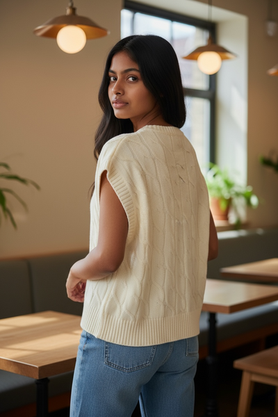 Cream Brûlée Knit Sweater