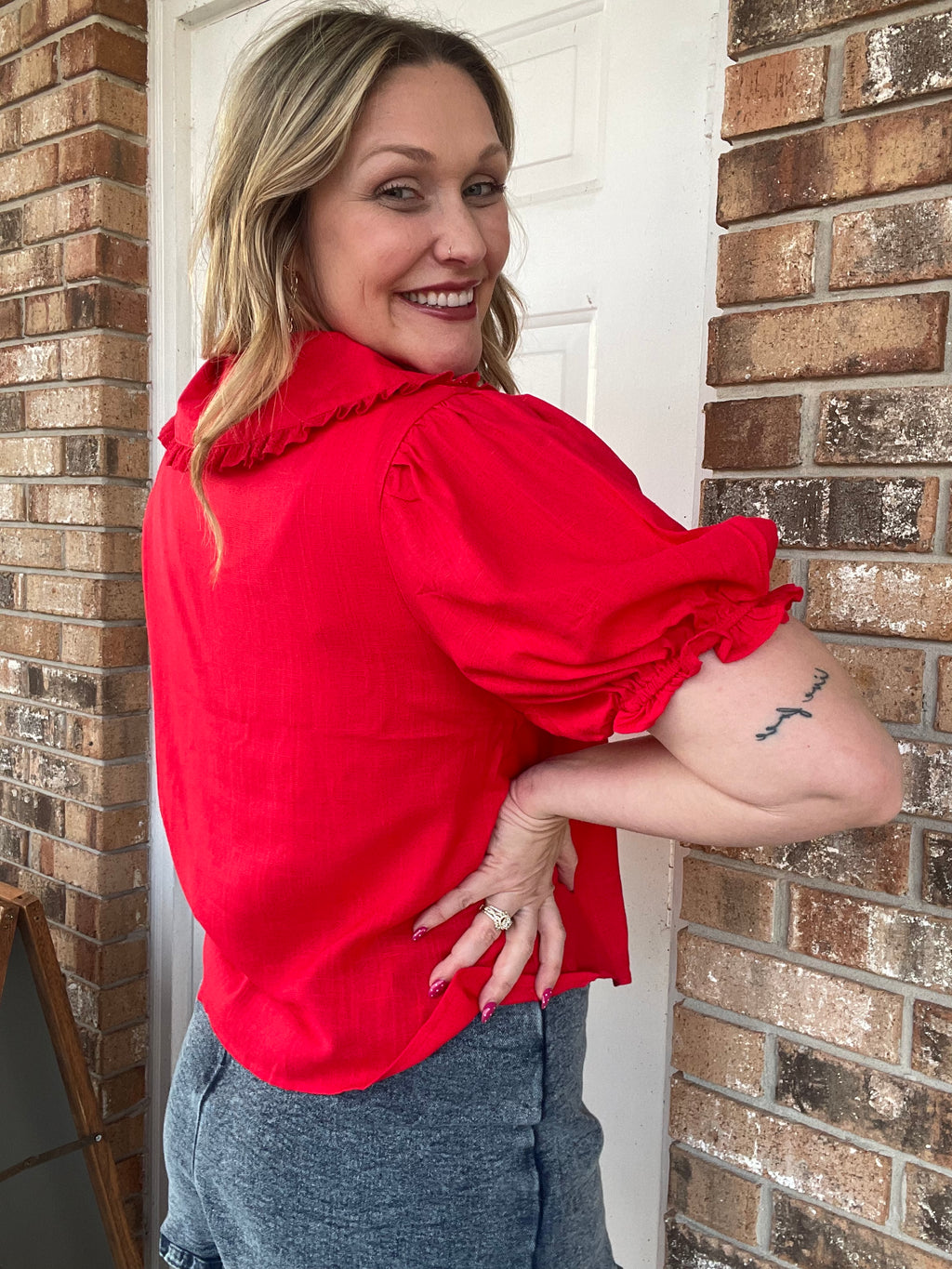 Ruby Tie Blouse