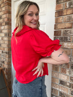 Ruby Tie Blouse