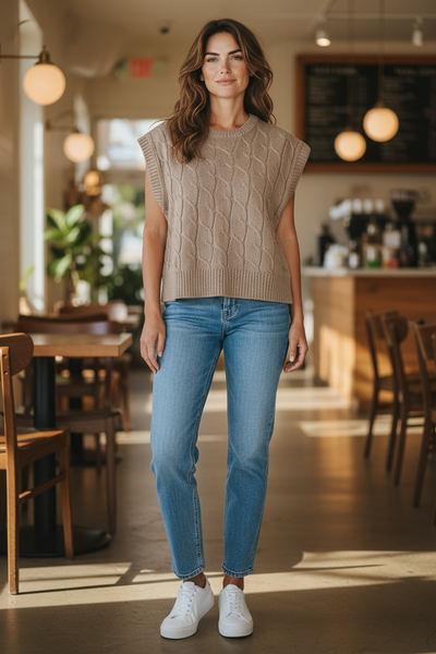 Toasted Almond Knit Sweater