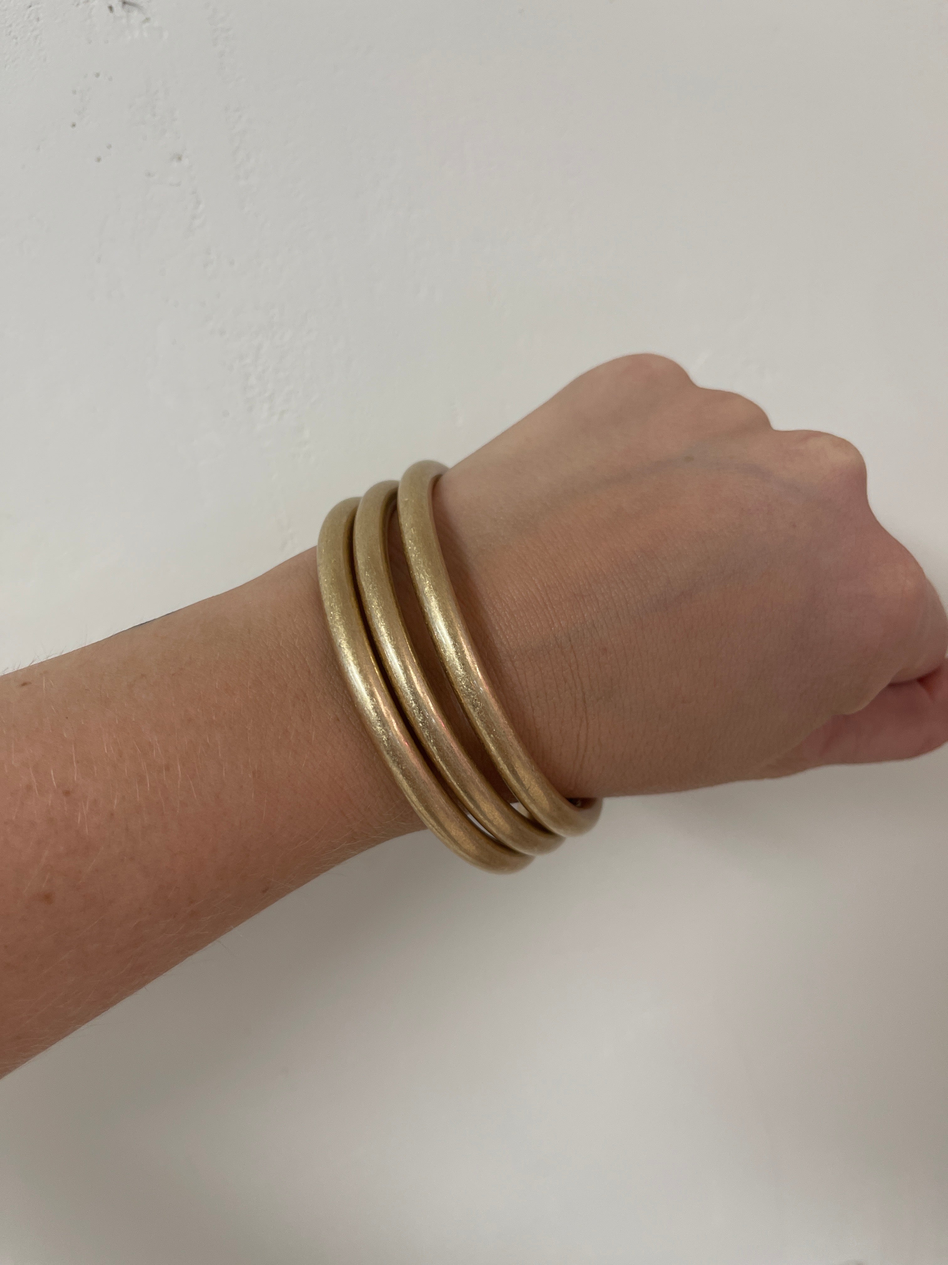 Glow Gold Bangle Bracelets