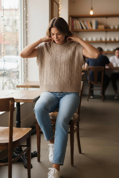 Toasted Almond Knit Sweater