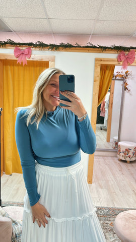 Blue Frost Turtleneck