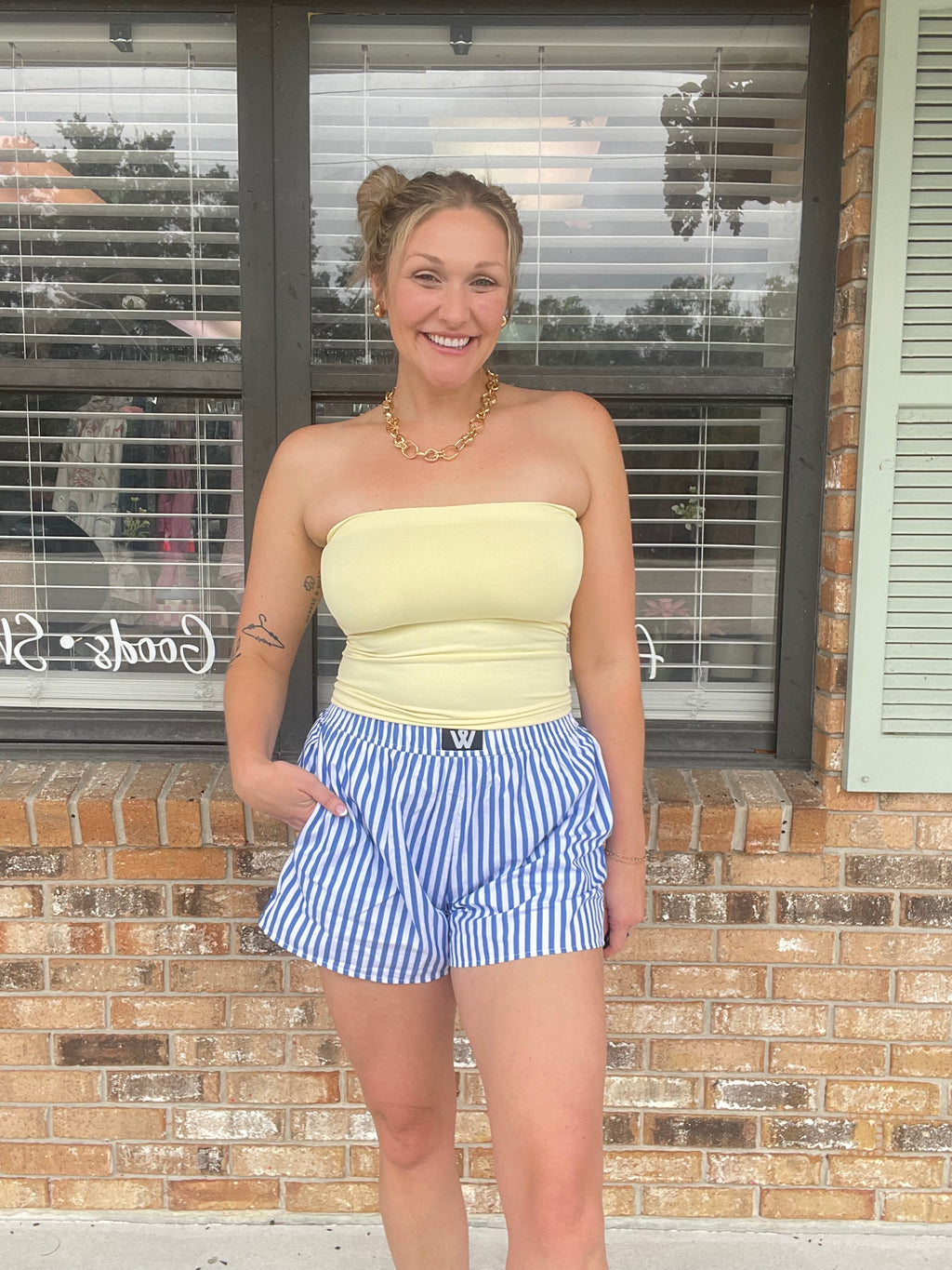 Ocean Air Stripe Boxer Shorts