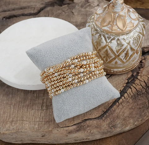 Classic Gold Pearl Bracelet