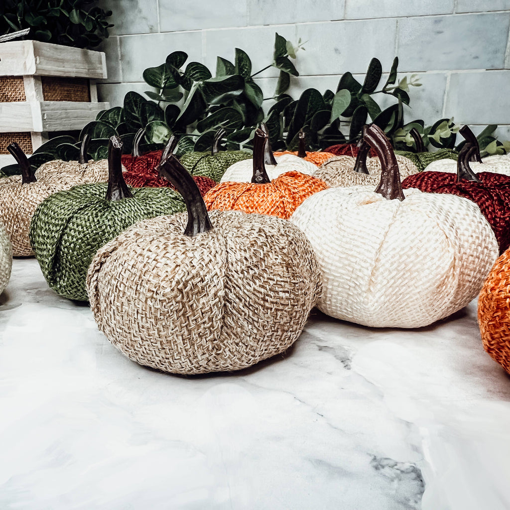 Green Mini Pumpkin Decorations