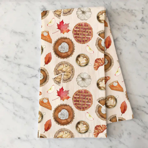 Autumn Pies Tea Towel