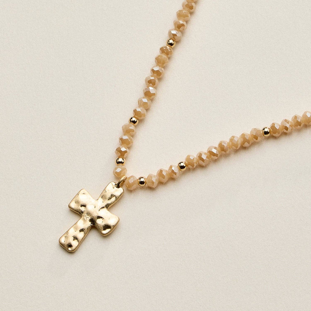 Cross Beaded Necklace