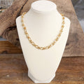 Chunky Fancy Chain Necklace –Gold Tone