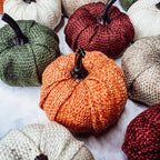 Burgundy Mini Pumpkin Decoration