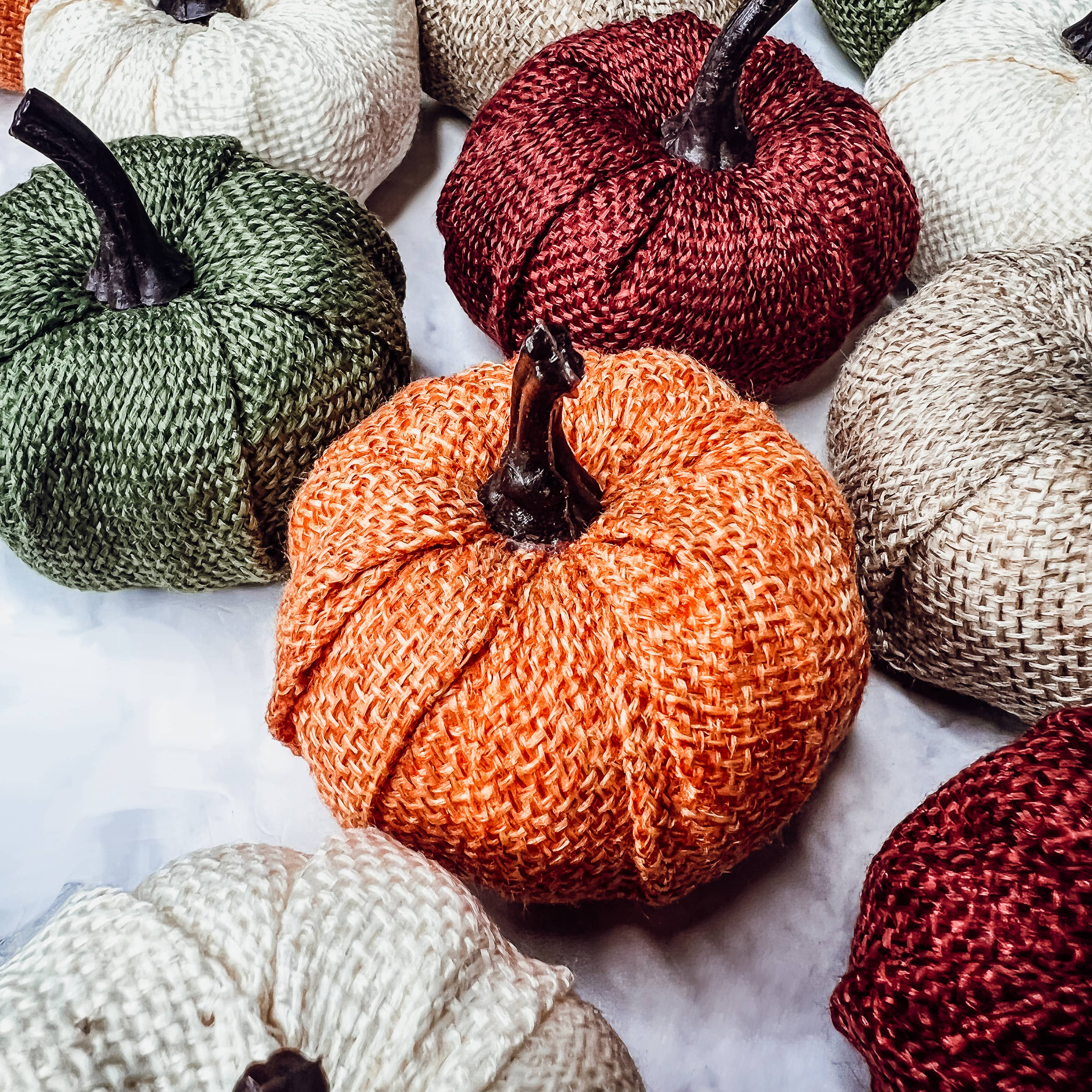 Burgundy Mini Pumpkin Decoration