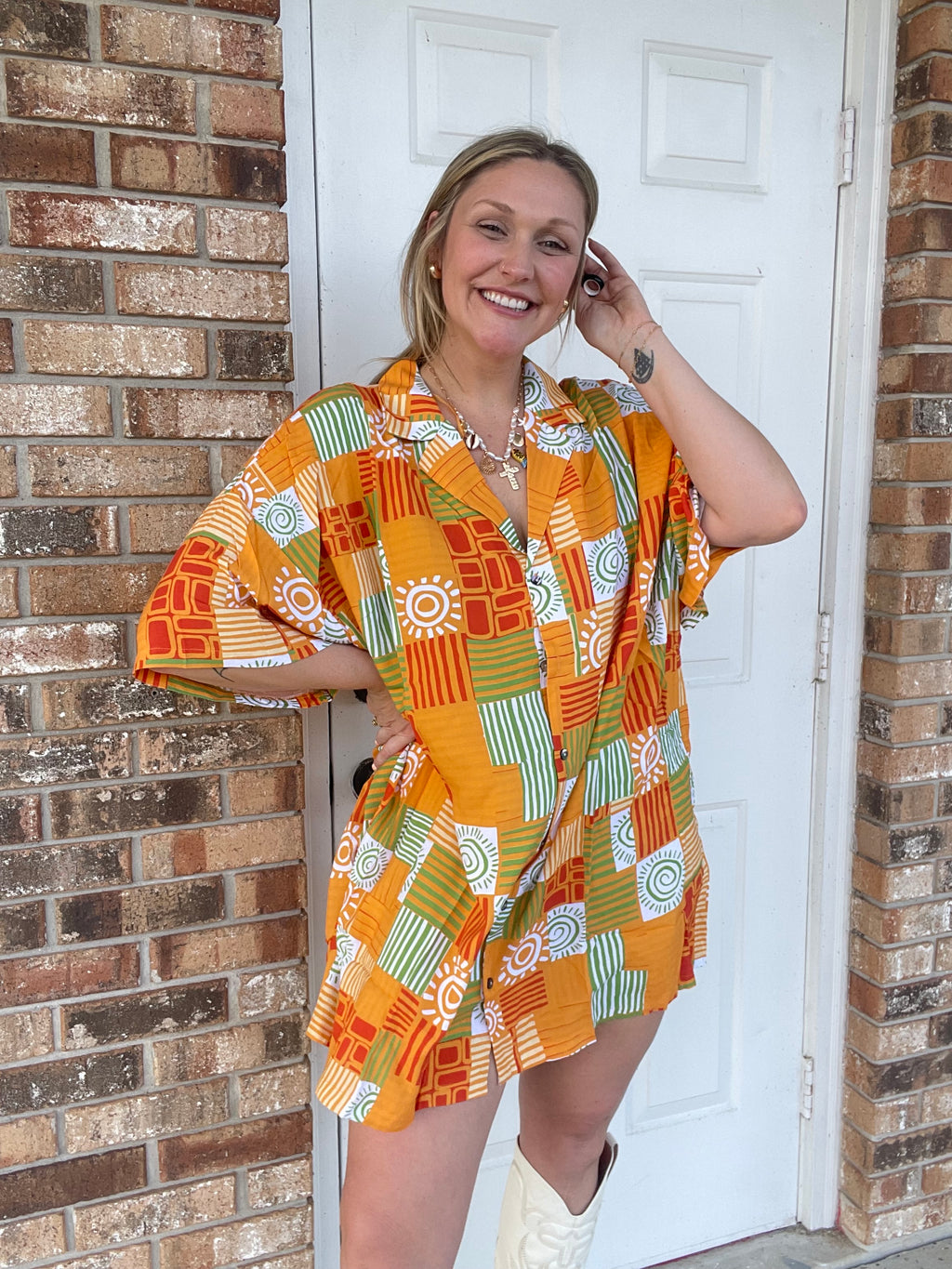 Tangerine Tides Dress