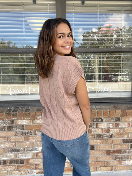 Toasted Almond Knit Sweater