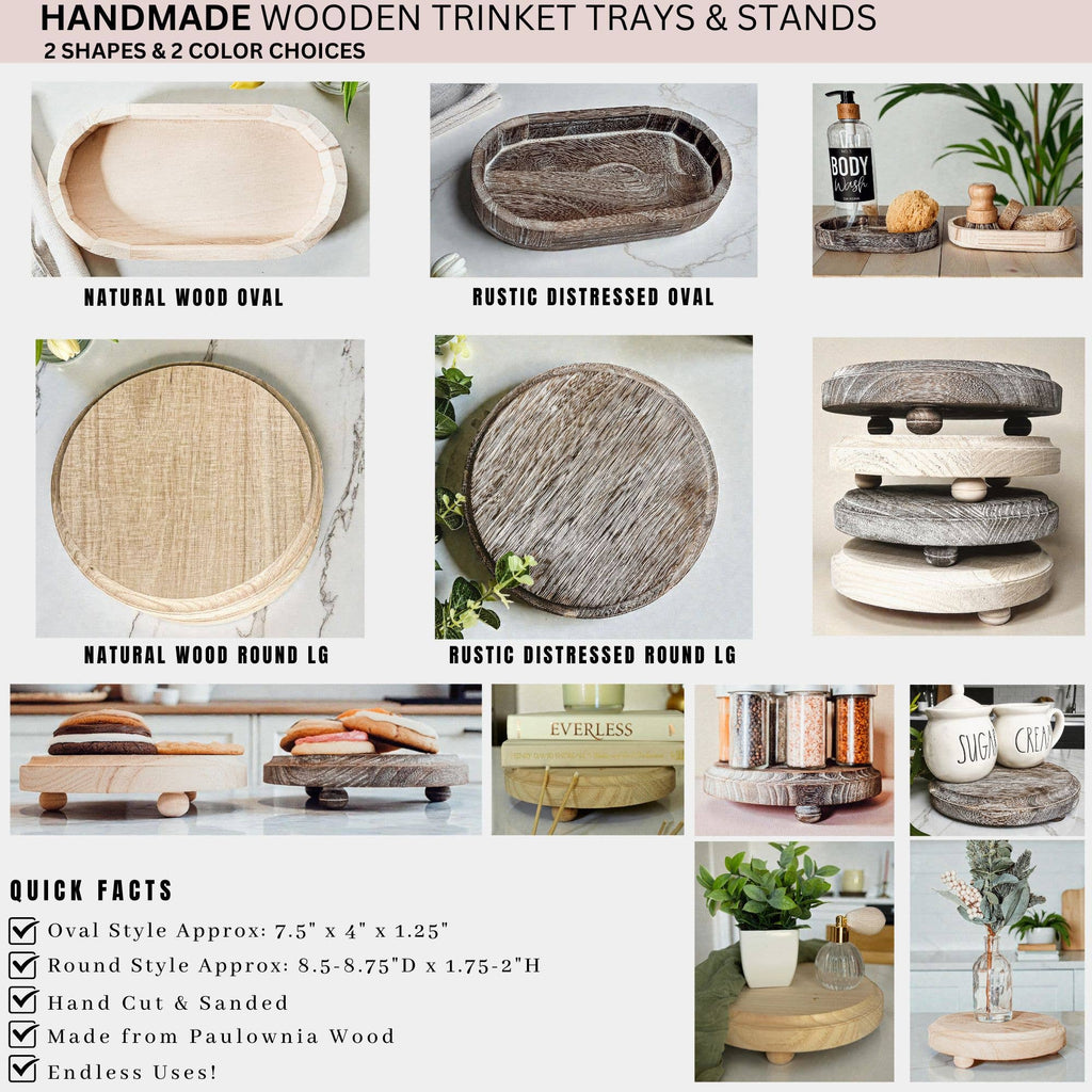 Natural Oval Trinket Tray