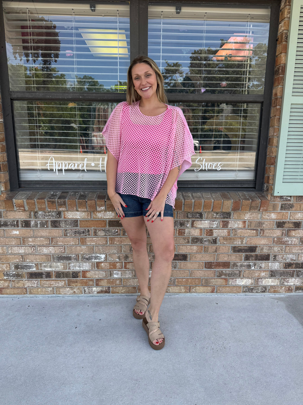 Flamingo Float Mesh Top