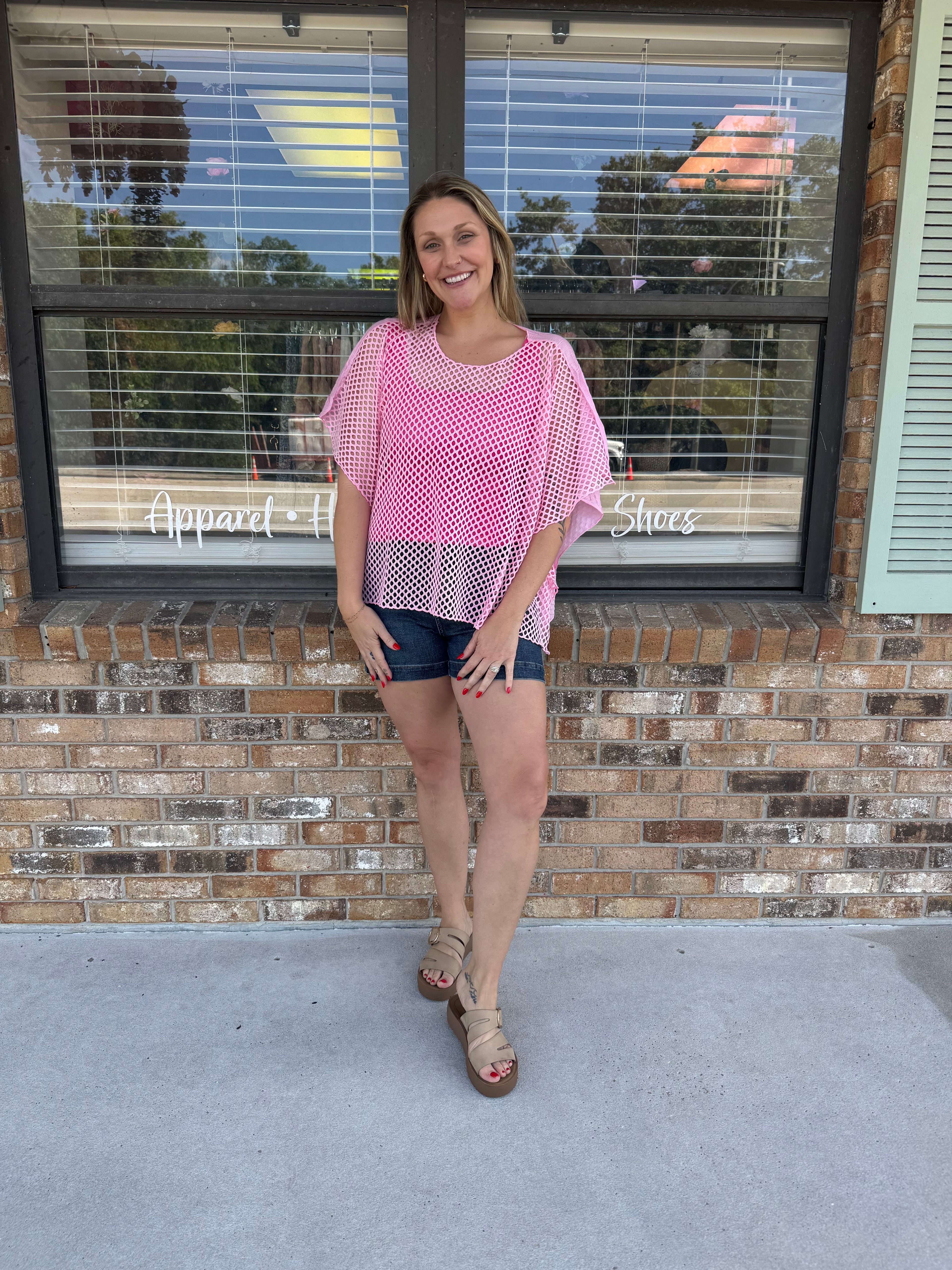 Flamingo Float Mesh Top