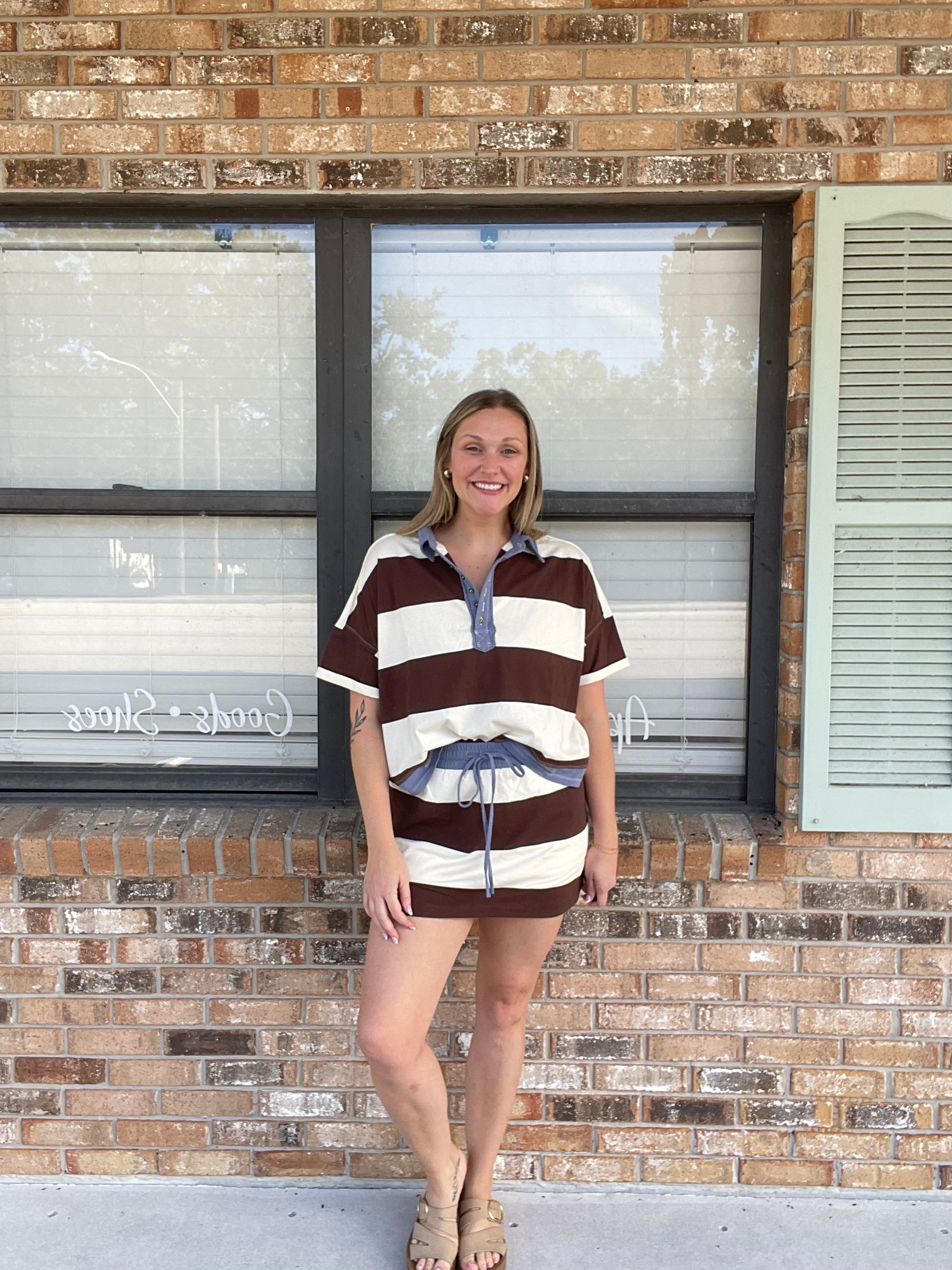 Blueberry Mocha Polo Top