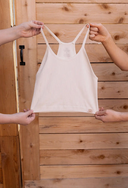 Cream RIB BRALETTE