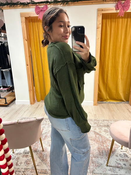 Evergreen Cozy Sweater