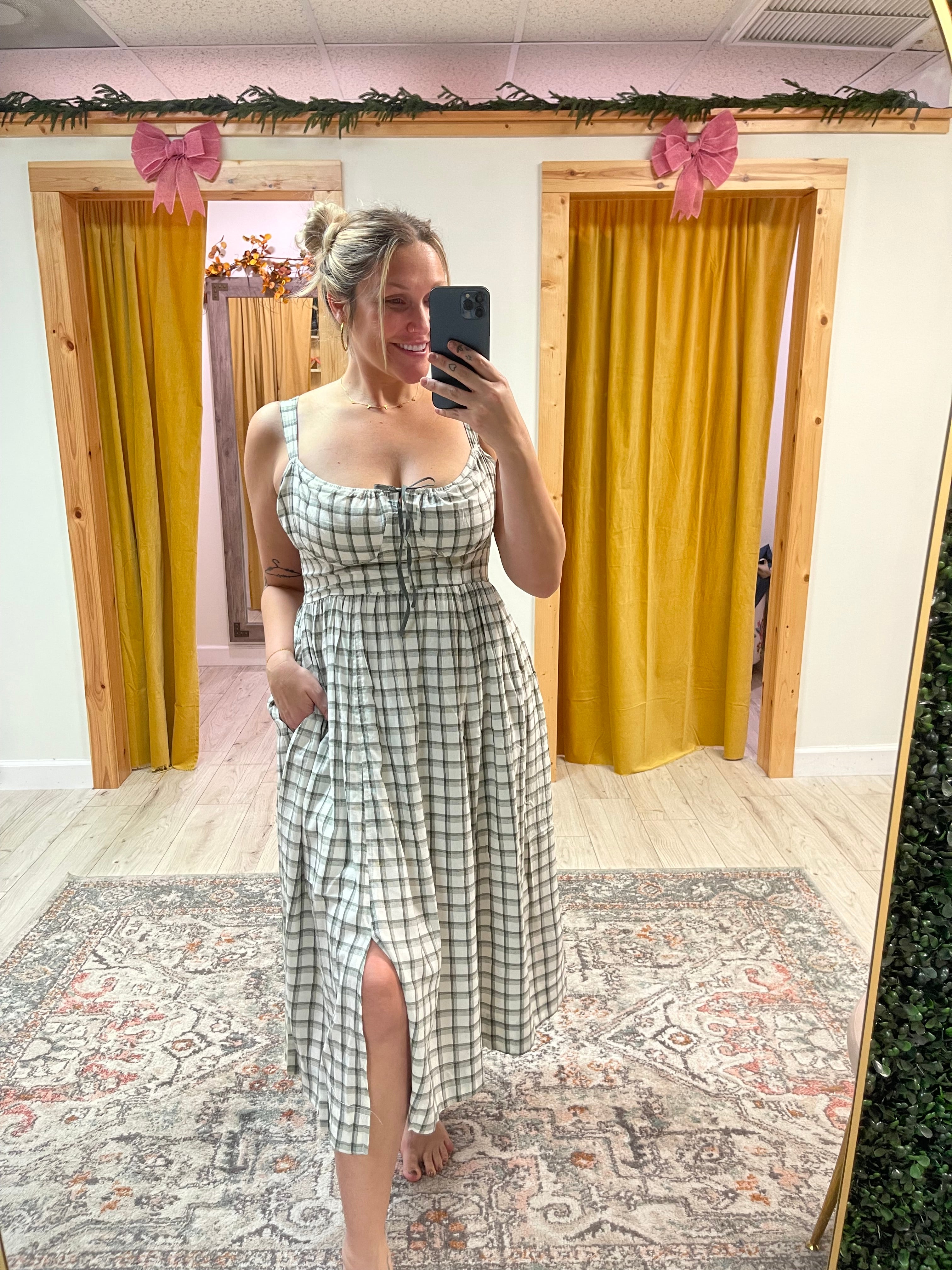 Checkered Charm Dress