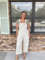 Oat Striped Overalls
