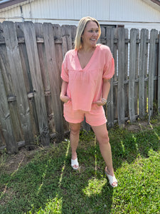 Coastal Coral Shorts