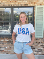 USA Girl Crop Top