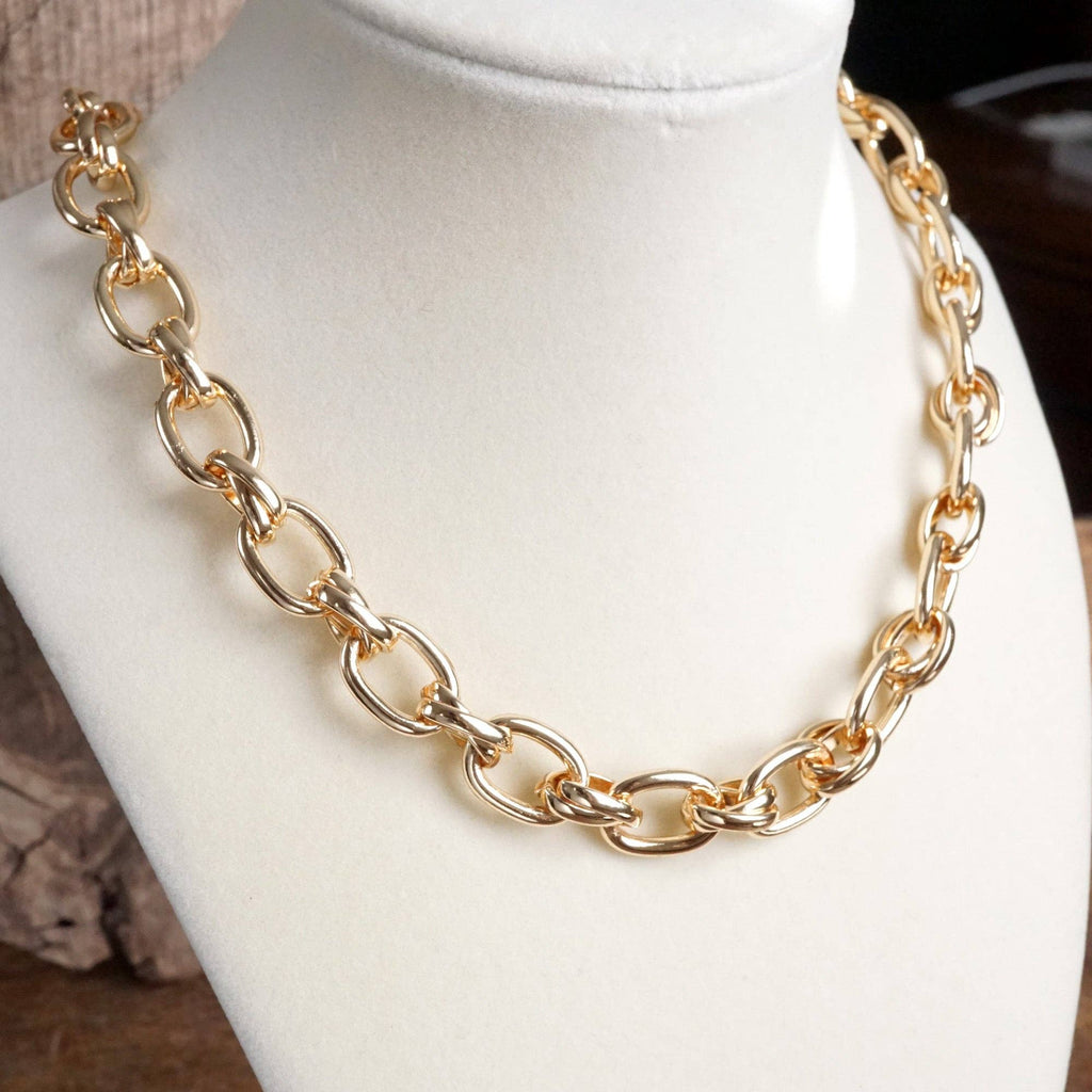 Cable Chunky Fancy Chain Necklace