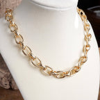 Cable Chunky Fancy Chain Necklace