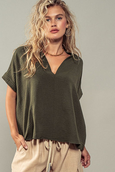 Olive Aura Blouse