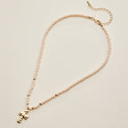 Cross Beaded Necklace