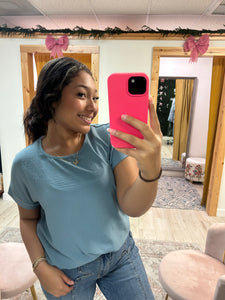 Everyday Indigo Top