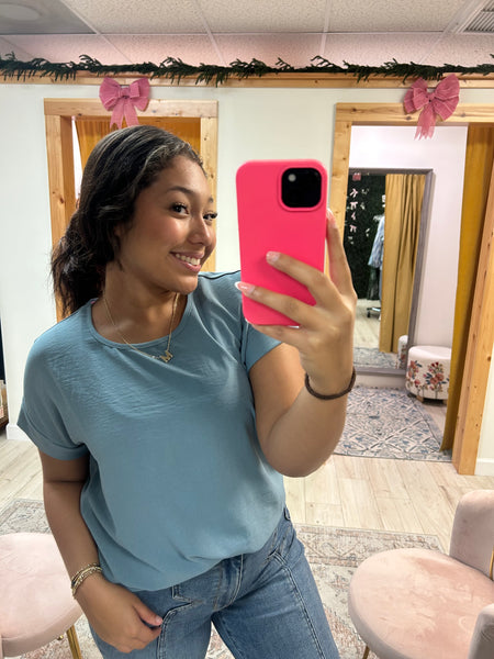 Everyday Indigo Top