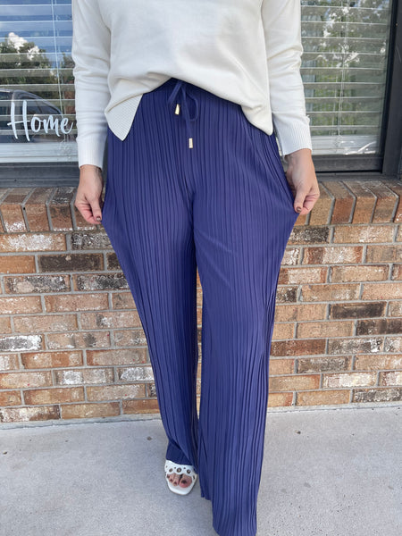 Blue Ripple Pants