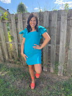 Bridget Teal Dress